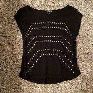 Black womens express top, size XS